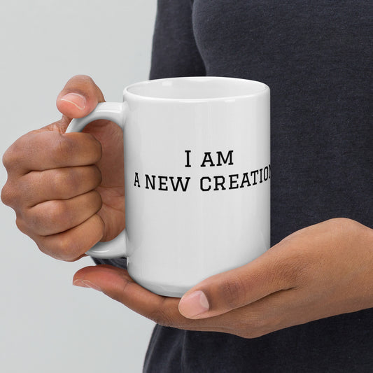 New Creation White Glossy Mug